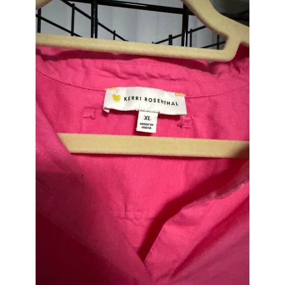 Kerri Rosenthal "lovey" Linen Button Down Women's Size XL - Picture 3 of 4
